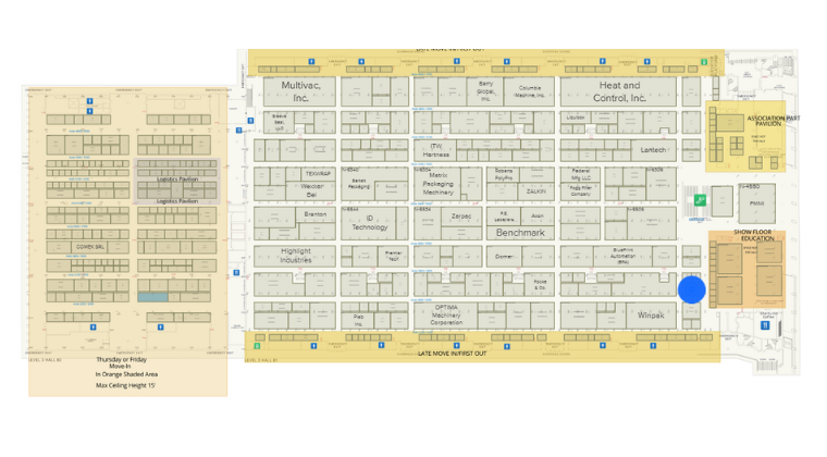 Pack Expo 2022 Map